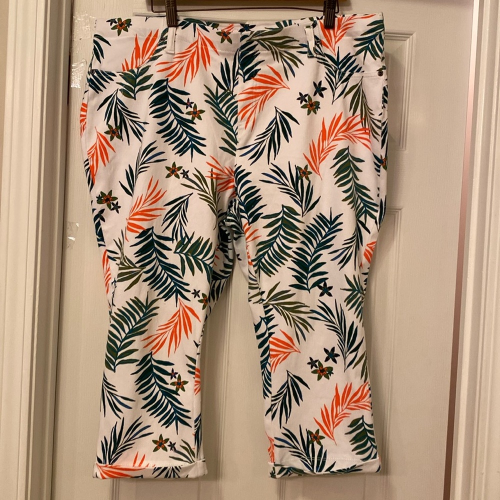 Terra Sky Capris, size 2x(20W-22W) Color as shown in photo